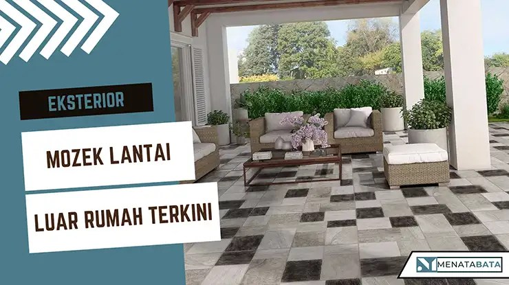 Mozek Lantai Luar Rumah Terkini Gaya Moden