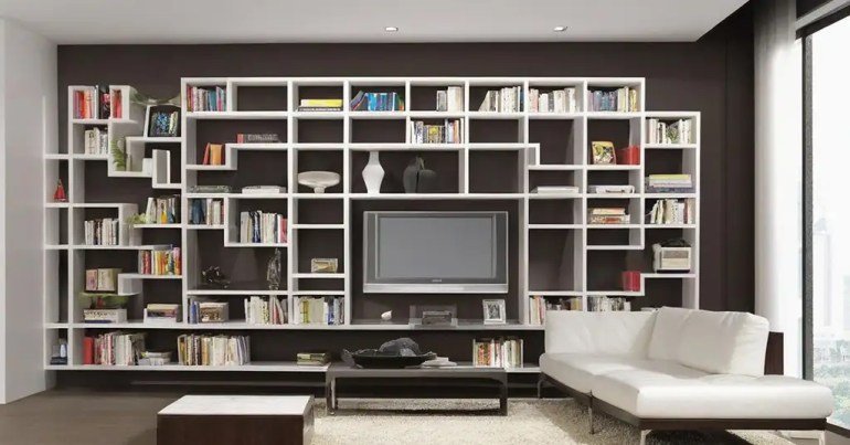 Rak Buku Gaya Minimalis