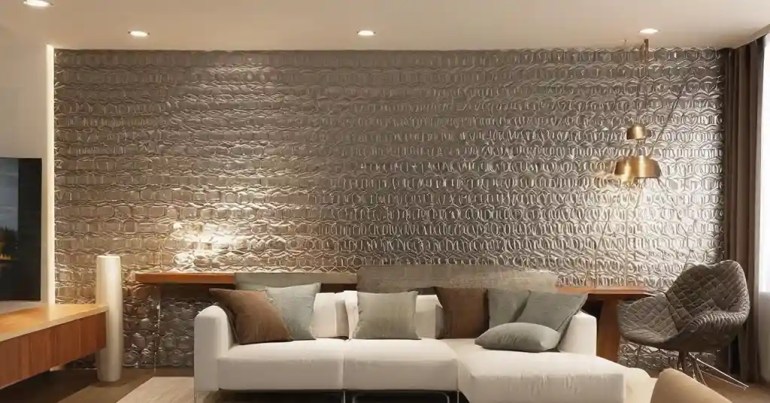 Seni Dinding Bertekstur