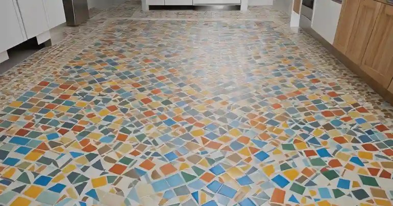 Jubin Corak Patchwork Berwarna