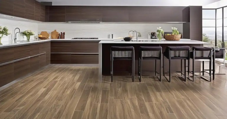 Jubin Imitasi Kayu dan Batu