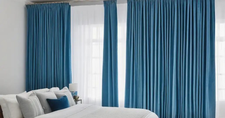 Langsir Warna Biru 4