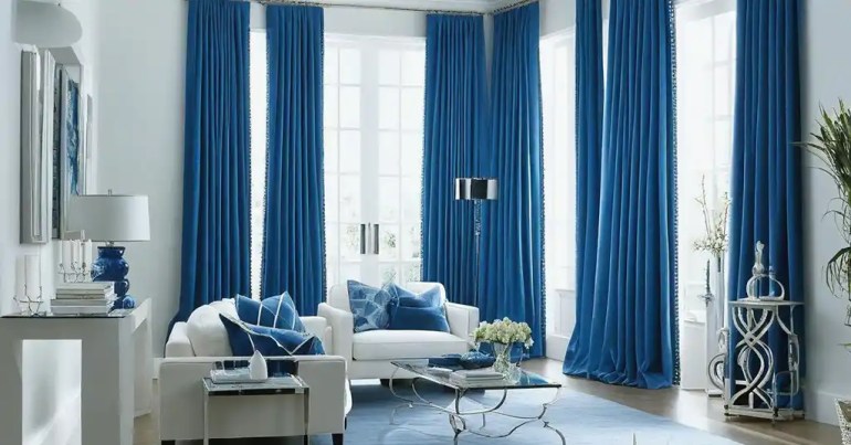 Langsir Warna Biru 5