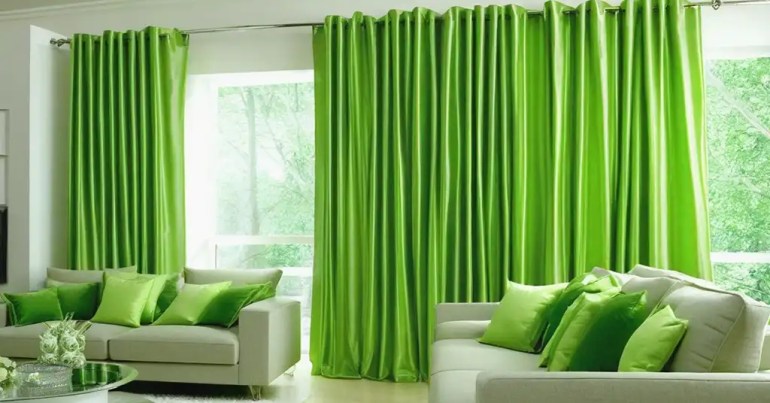 Langsir Warna Hijau 3