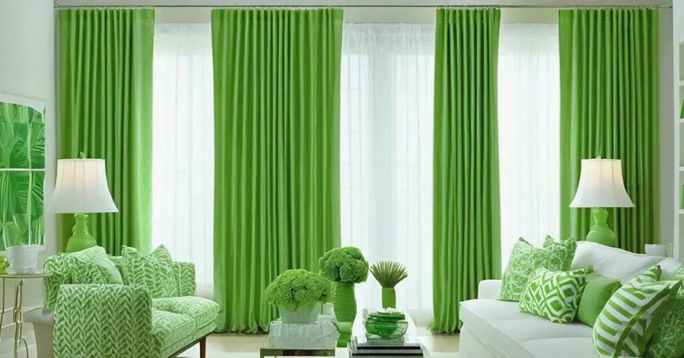 Langsir Warna Hijau 4