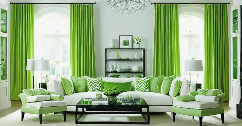 Langsir Warna Hijau 5