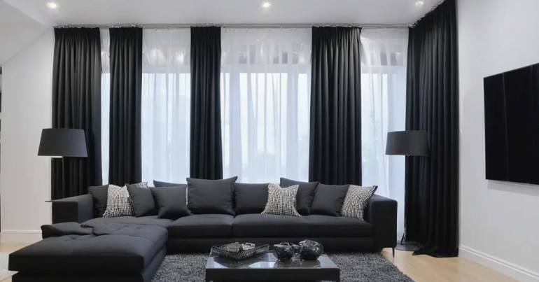 Langsir Warna Hitam 1