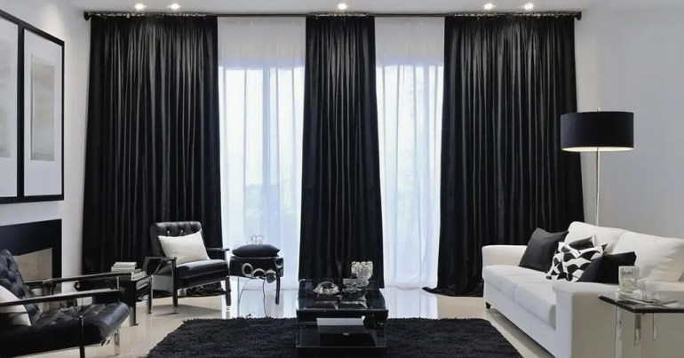 Langsir Warna Hitam 5