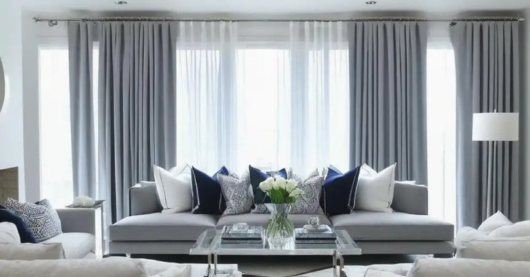 Langsir Warna Kelabu 4