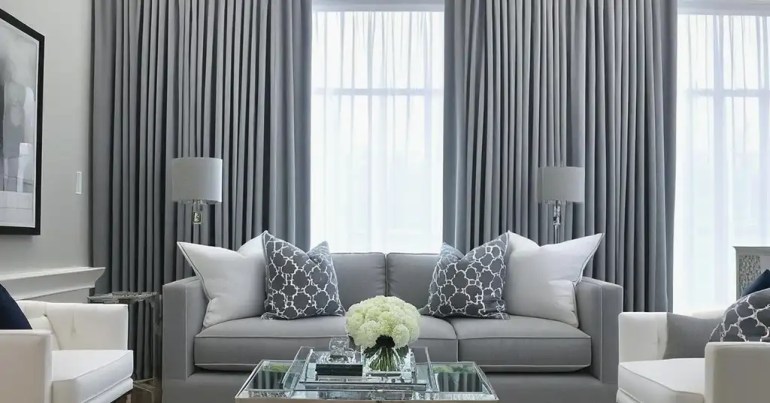 Langsir Warna Kelabu 5