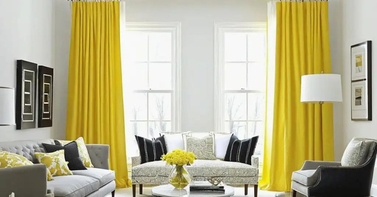 Langsir Warna Kuning 1