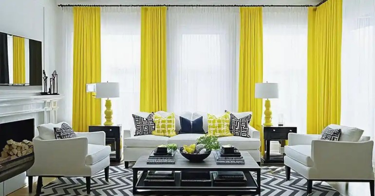 Langsir Warna Kuning 3