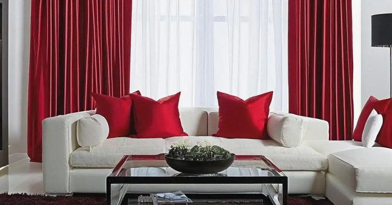 Langsir Warna Merah 4