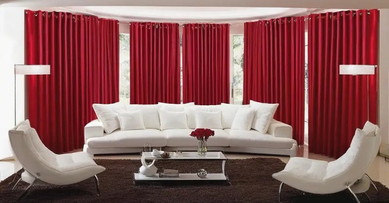 Langsir Warna Merah 5