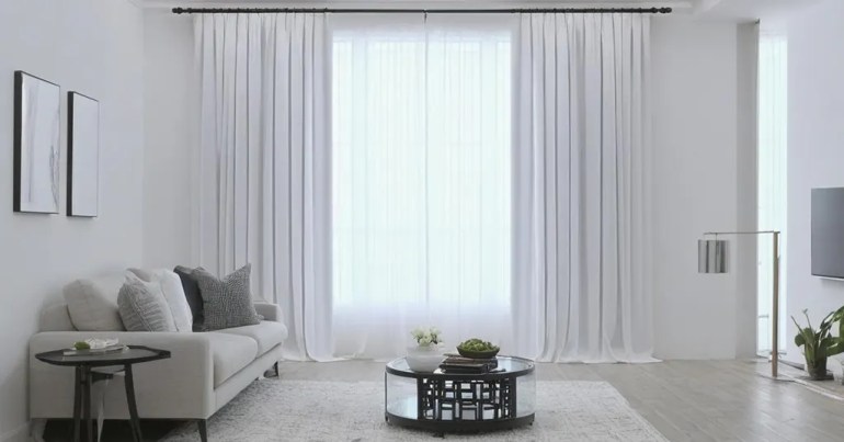 Langsir Warna Putih 1