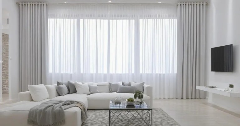 Langsir Warna Putih 4