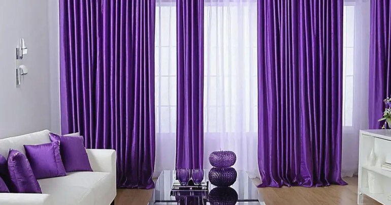 Langsir Warna Ungu 3