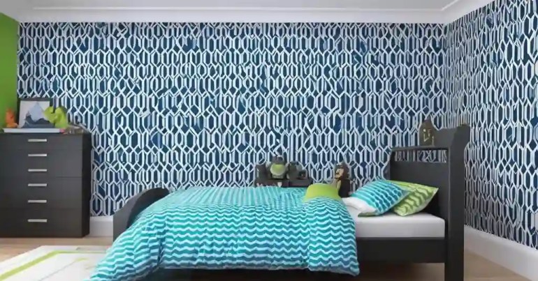 Hiasan Dinding dengan Kertas Dinding Kreatif